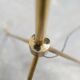 Vintage brass tripod floor lamp