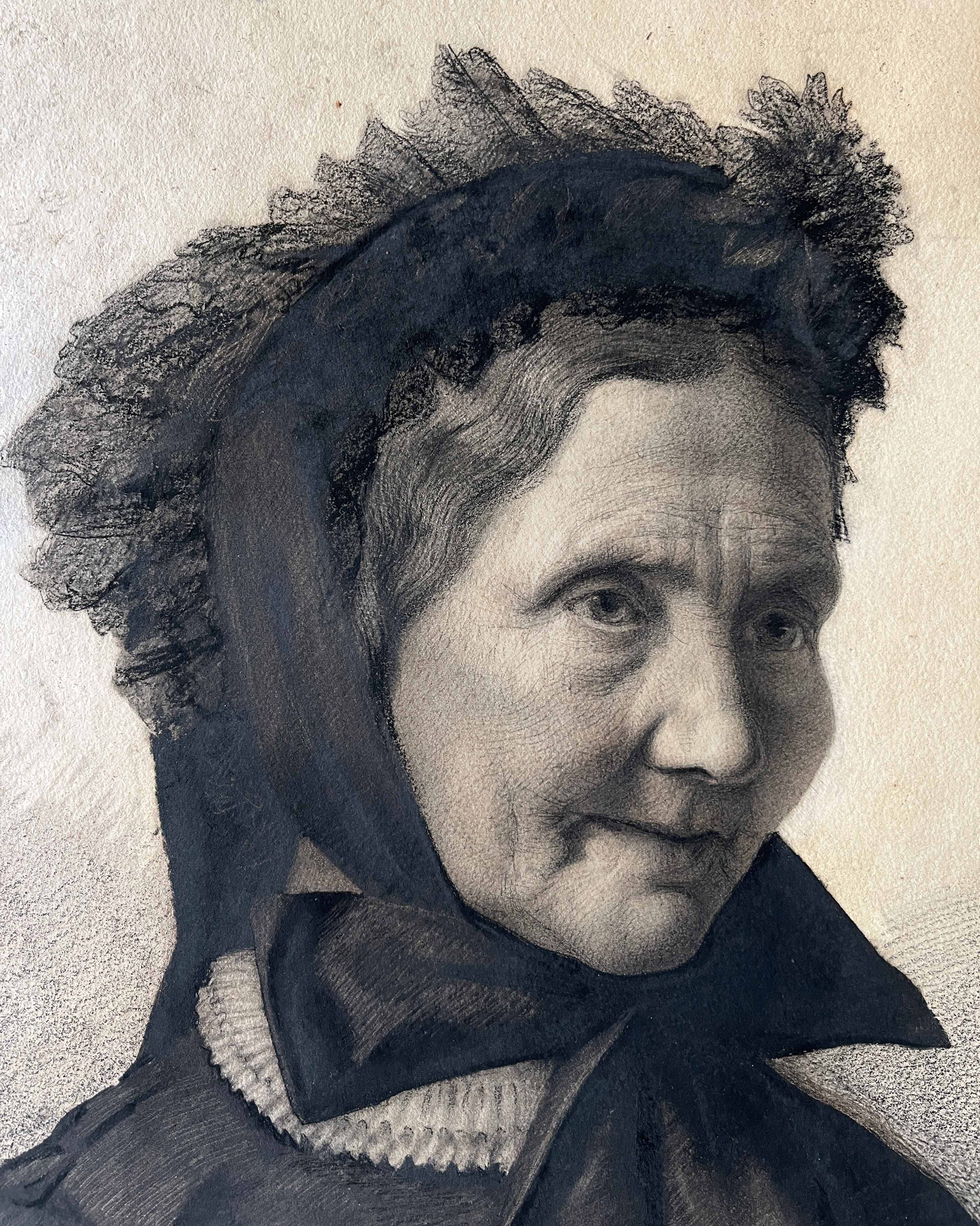 Exceptional painting Family portraits Couple 19th century signed L. Peyion