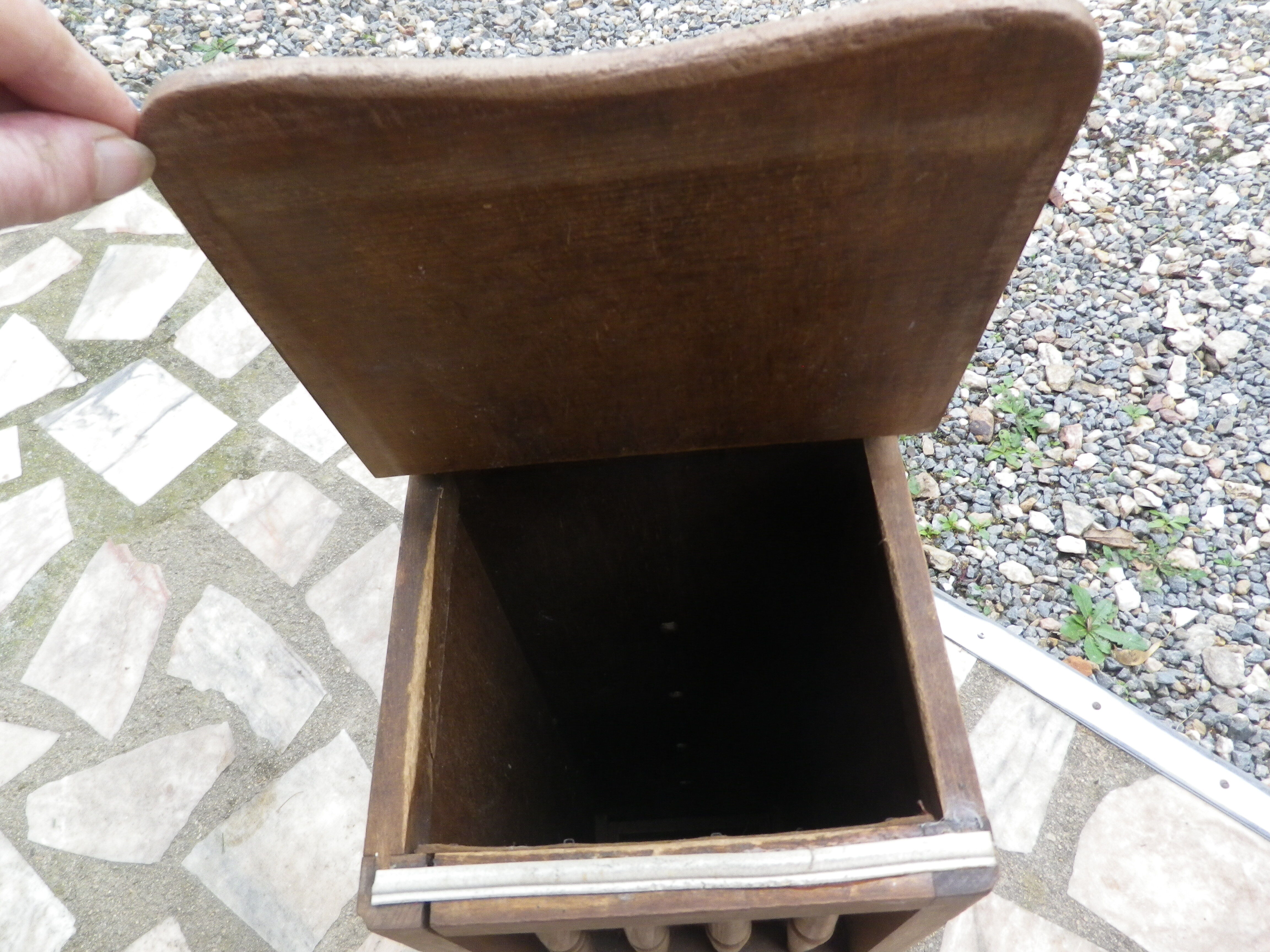 Old bread hutch in chene