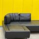 Black Leather De Sede DS-165 Sofa