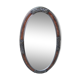 Mirror oval art deco 36x66cm