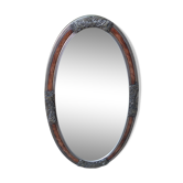 Miroir ovale art déco 36x66cm