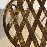 Wrought iron garden chair