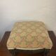 Antique napoleon lll style footrest blackened wood and cross stitch embroidery
