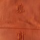 Damask tablecloth shade mandarin orange monogrammed ML - 150x200 cm - cotton