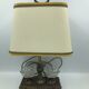 Lamp with bronze steel