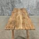 Antique dining table rustic work table chestnut wood 68x170 cm