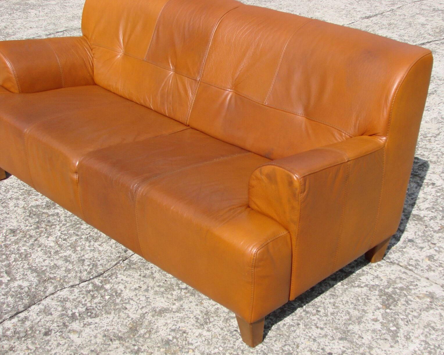 Leather sofa, 70