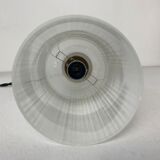 Pair of vintage glass pendant lamps