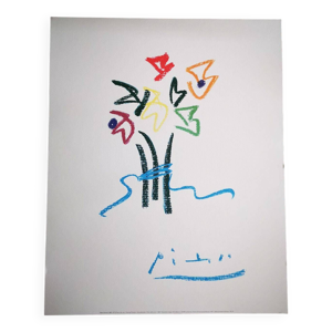 Illustration 'Fleurs - picasso