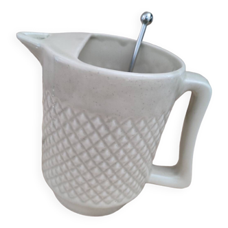 Sarreguemines ice cube pitcher