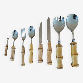 Ion and bamboo cutlery set 74 pieces