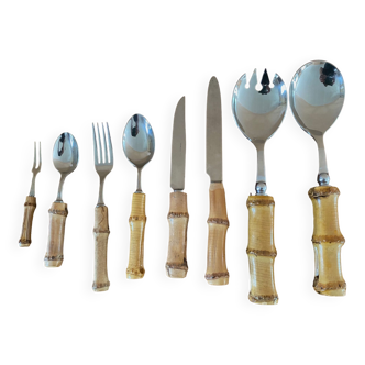 Ion and bamboo cutlery set 74 pieces