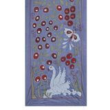Hand knotted rug, vintage turkish rug 95x95 cm