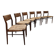 Wilkhahn vintage teak papercord dining chairs Georg Leowald model 351