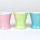 6 Coupes à œufs en porcelaine marguerite pastel milieu du siècle, Lilien, Autriche, années 1950