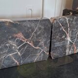 Pair of bookends. Made of marble. Art Deco.
