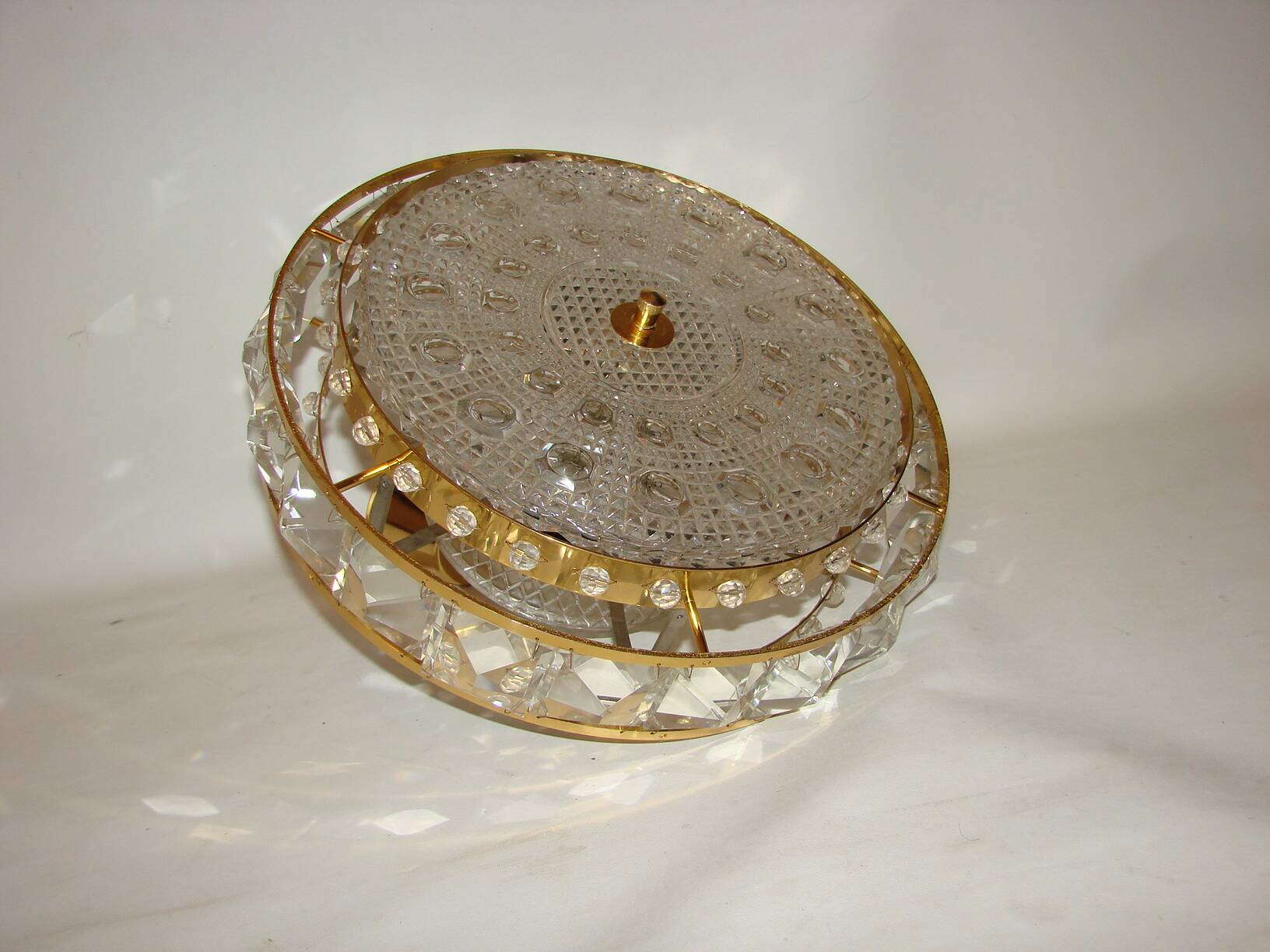 Crystal pendant lamp Proj. Carl Fagerlund for Orrefors, Sweden, 1960s