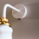 2 wall sconces in tulip glass painted white