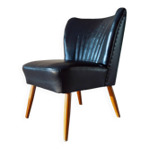 Fauteuil cocktail noir année 50