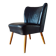 Fauteuil cocktail noir année 50