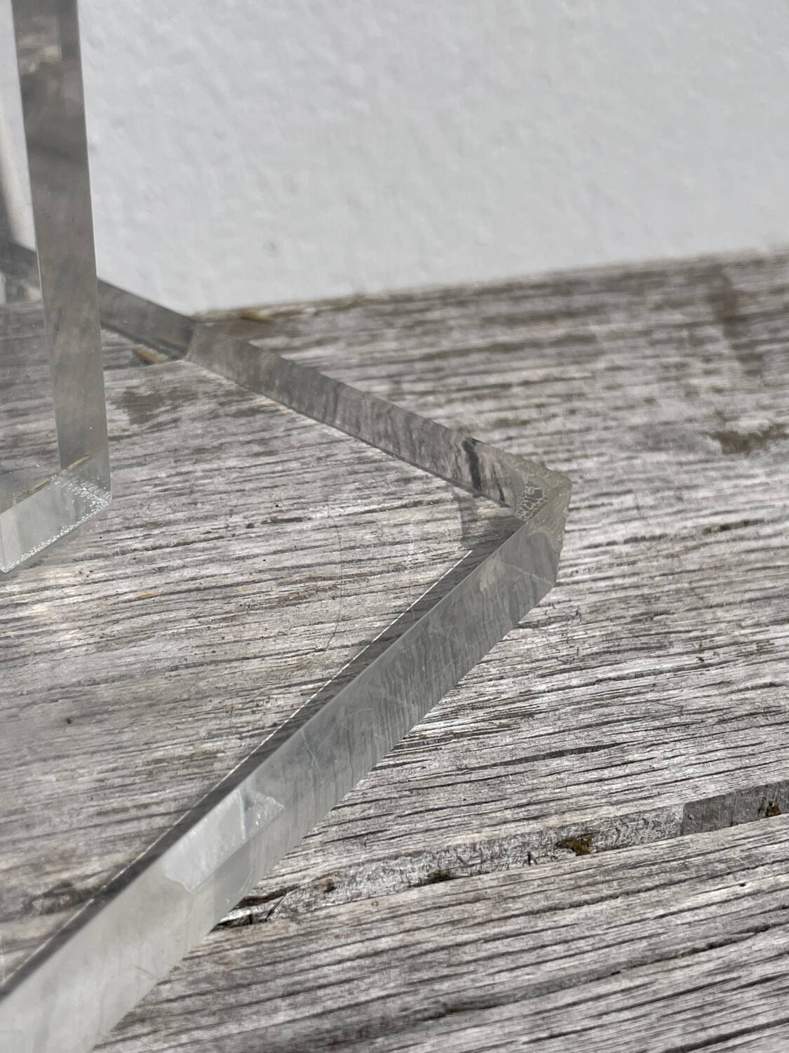 Plexiglas lamp 1970 David Lange