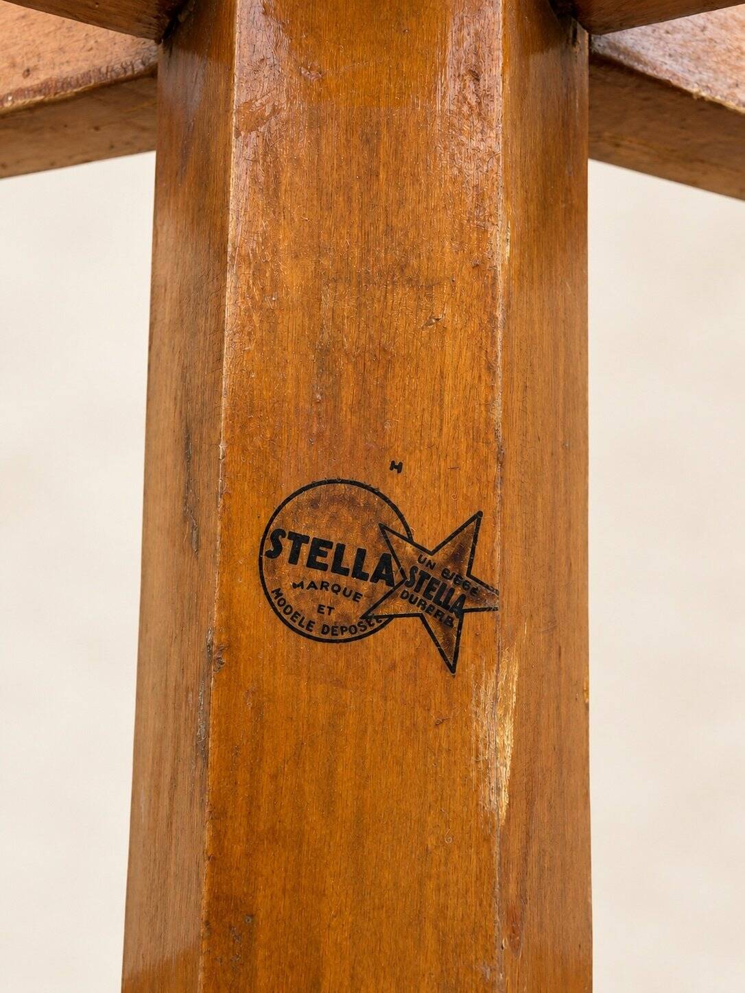 Freestanding coat rack – Art Deco style – Solid beech – 1940s