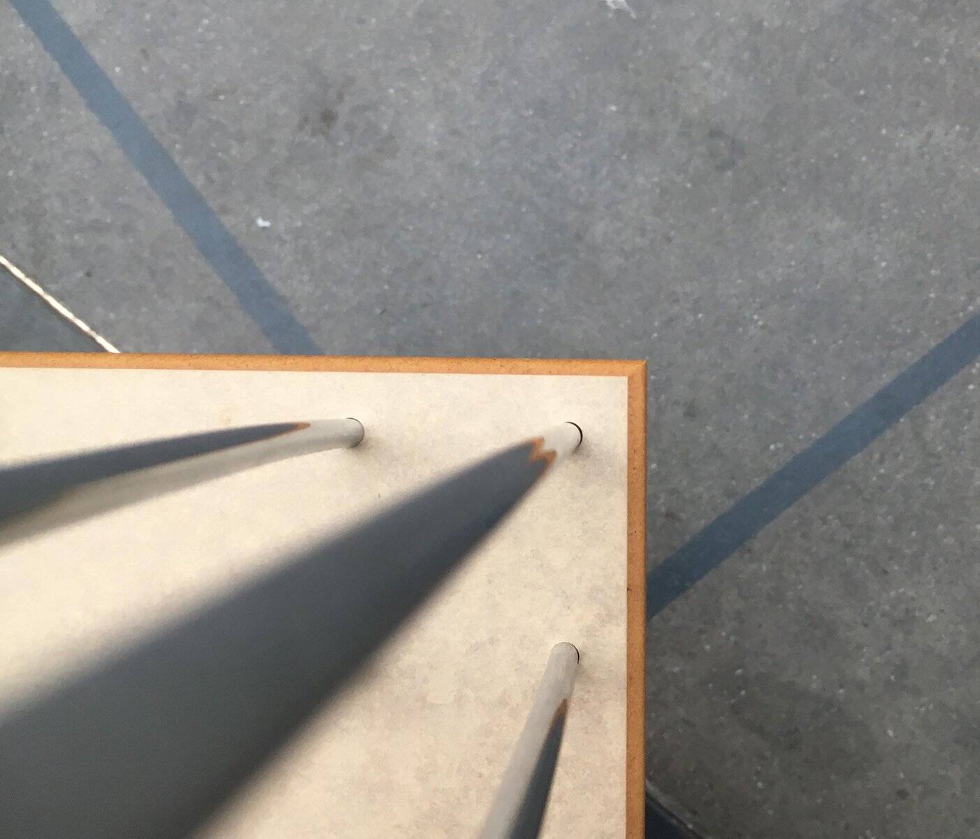 Vintage side table with hairpin legs from Denmark by Pin Age.