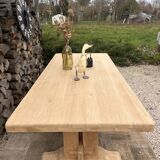Renovated solid oak monastery table