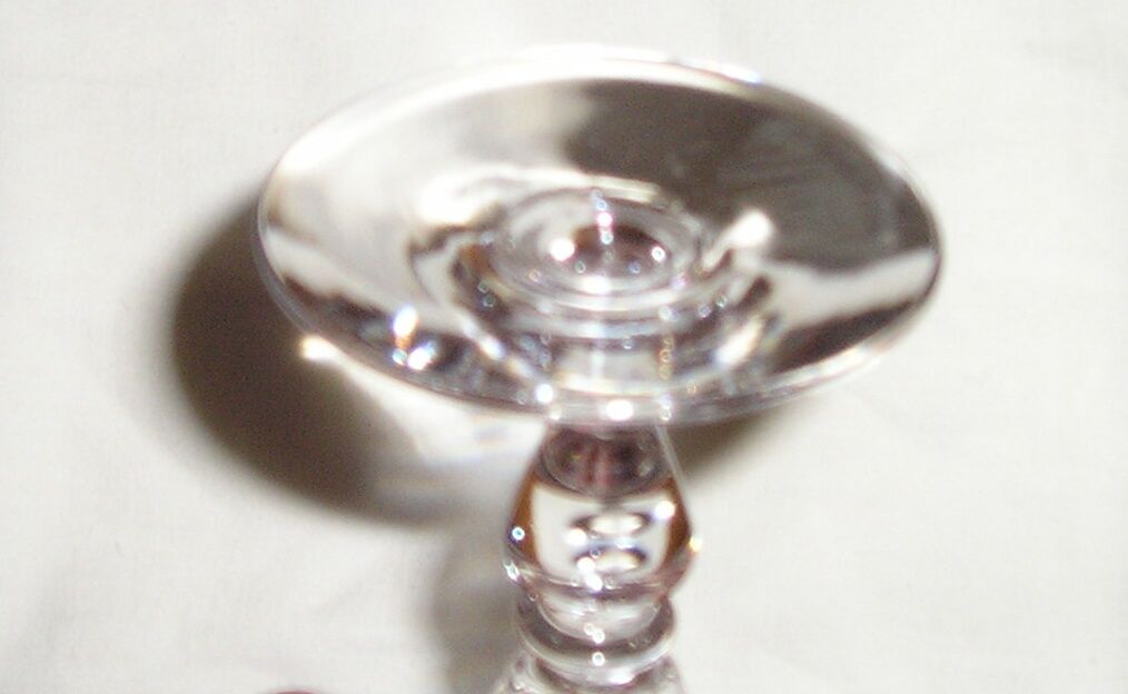 Set of 10 crystal champagne flutes