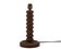 Dark wood column lamp by Charles Dudouyt, Brancusi style from the 1940s.
