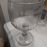 Wedding glass, blown glass from the 19th century.