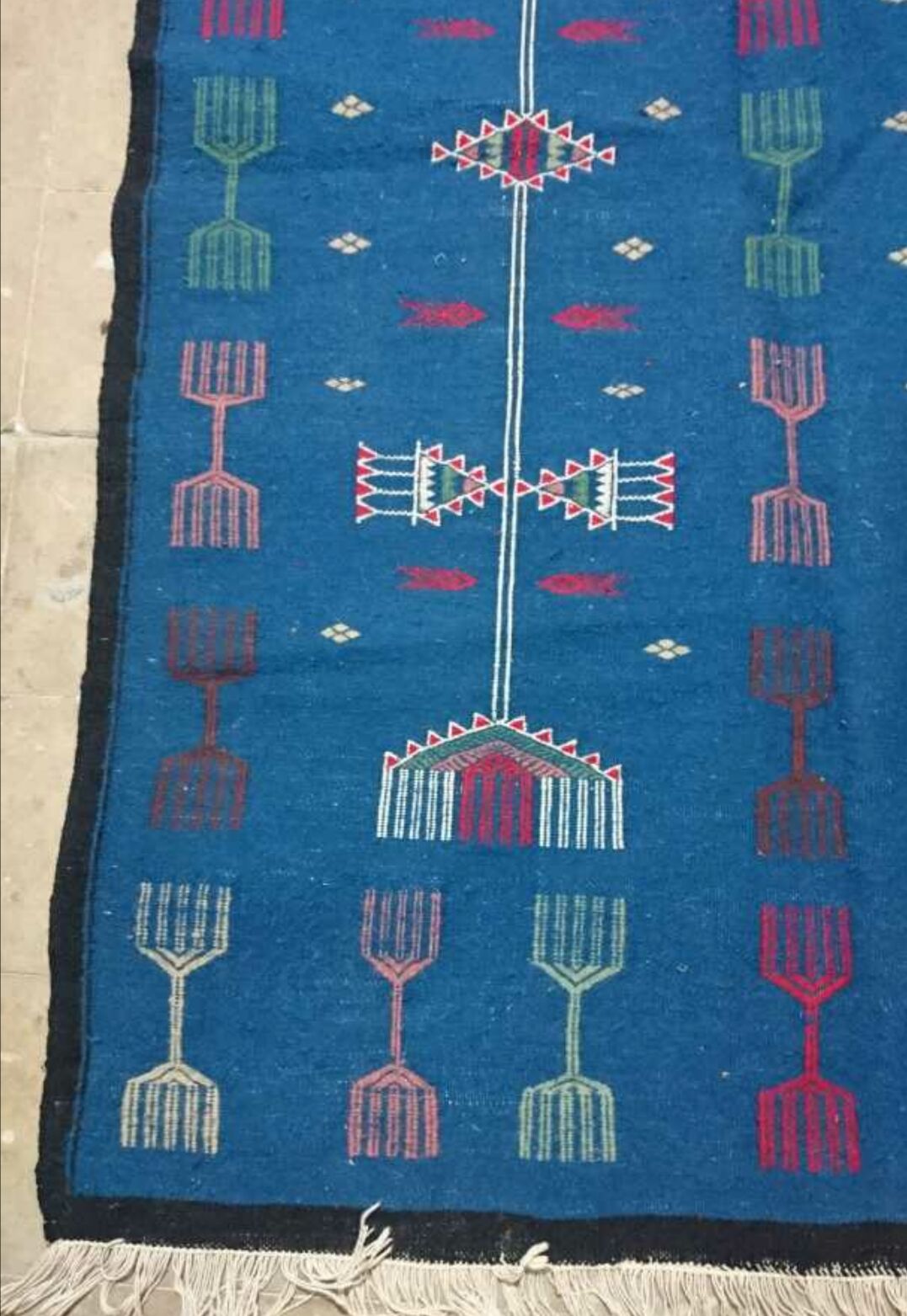 105x155cm blue carpet