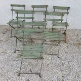 9 folding garden chairs