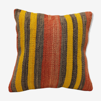 40x40 cm Kilim Cushion,Vintage Cushion Cover