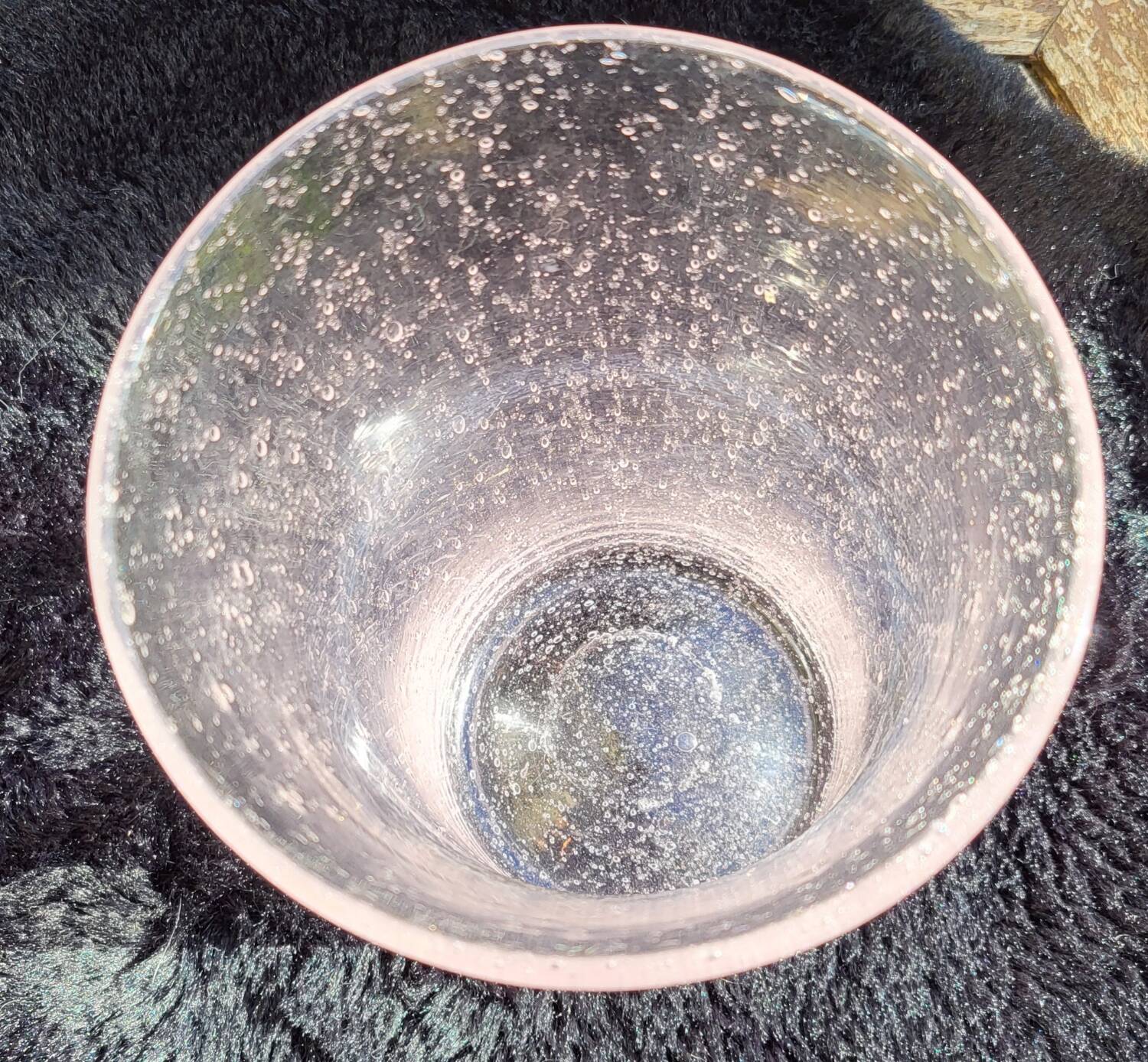 Biot pink bubble vase