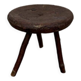 Folk art tripod stool