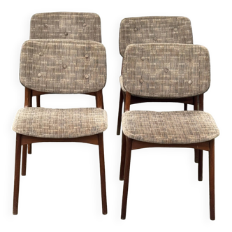Set of 4 Eric Buch Teak Dining Chairs