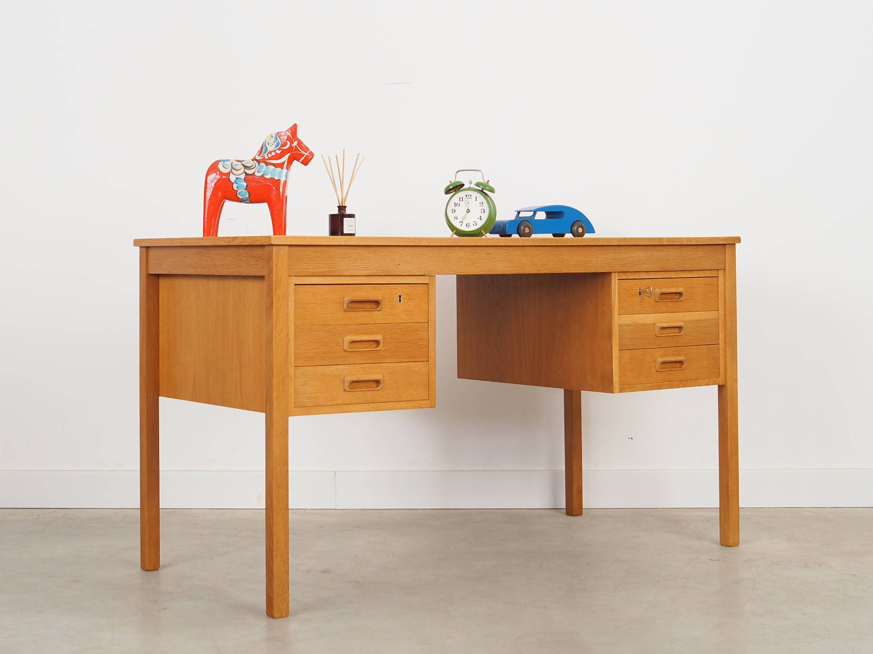Ash desk, Danish design, 1970s, production: Denmark