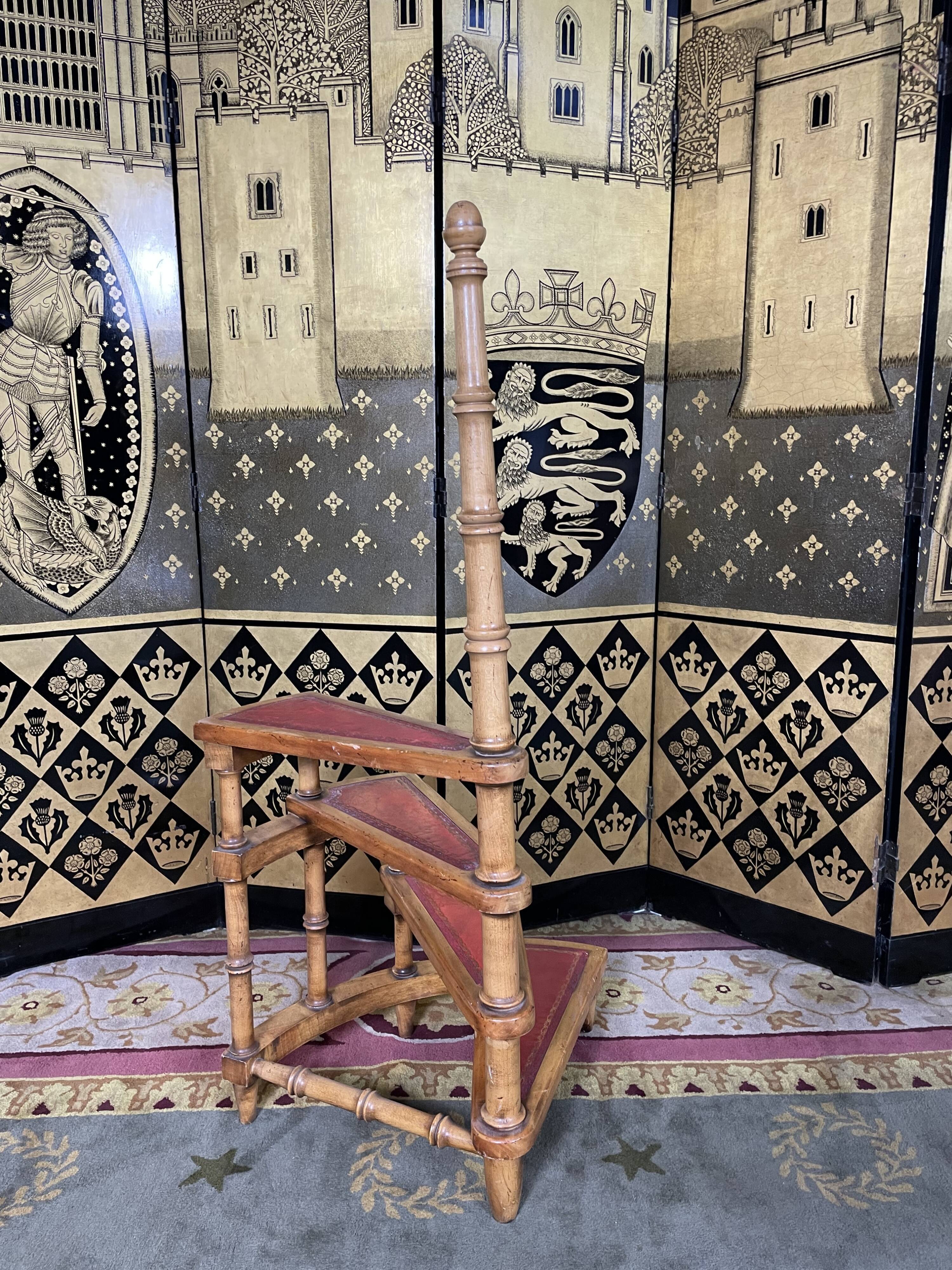 Stepladder, English library staircase