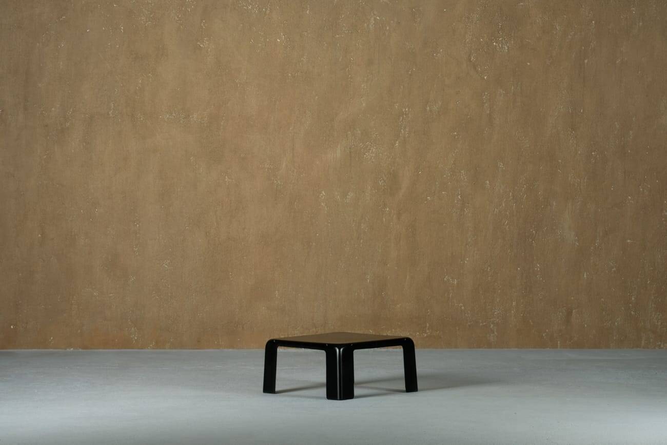 Black Amanta coffee table by Mario Bellini for C&B Italia, Italy, 1970s