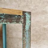 Industrial shelving unit sidetable kitchen rack pastel blue