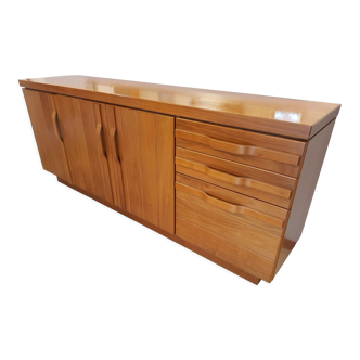 Bahut bas Esterel in solid American walnut