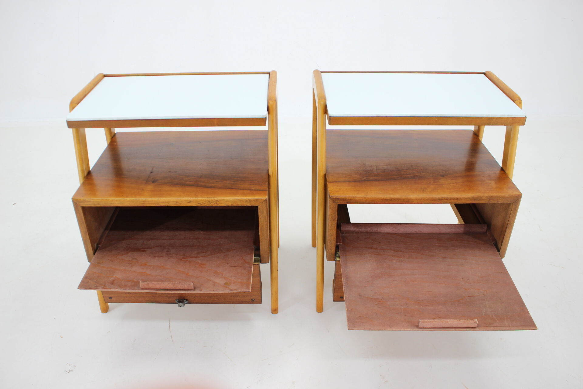 1960s Pair of Bedside Tables by Interier,Czechoslovakia