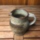 Old vintage brown stoneware pitcher le cep #a429