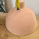 Coupelle lampadaire en terre cuite - suspension