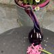 vase, blown glass soliflore, numbered 04, signed MDINA GLASS MALTA, vintage