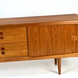 Danish Design Teak Sideboard by H.W. Klein for Bramin 1960s Mid-Century