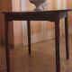 1970s wooden round table