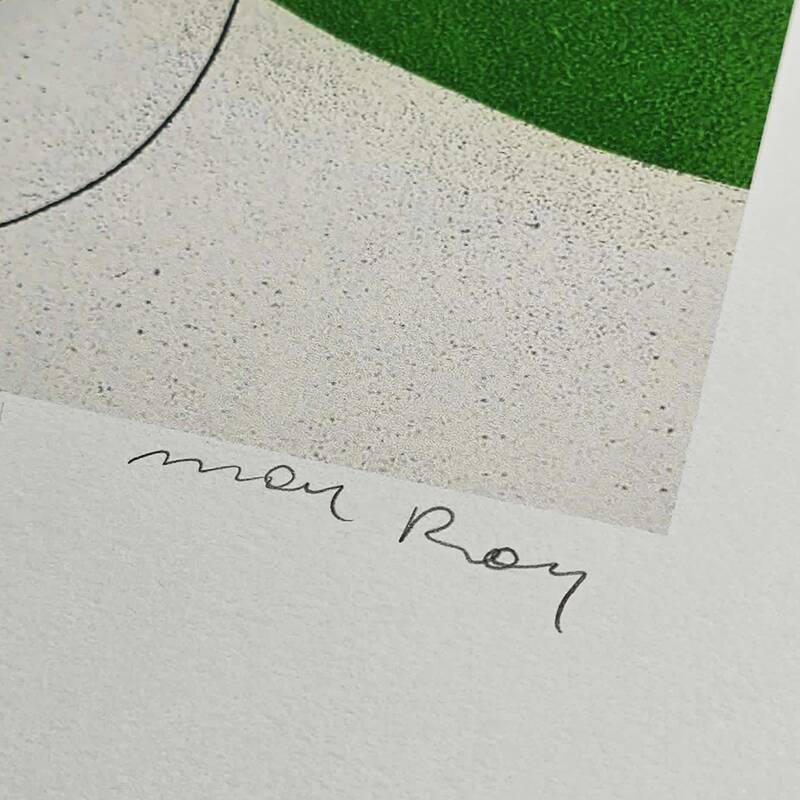 Limited Edition Lithograph by Man Ray from the 1970s. Signed by the author and numbered in pencil.